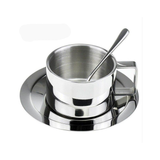 Stainless Steel Coffee Cup for Espresso and Latte with Spoon