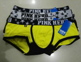 Pink Heroes 4pcs/lot Men Boxers Underwear Waist Printing Of Cotton Boxer Men Underwear Sexy Fashion Mens Underwear Shorts Boxer