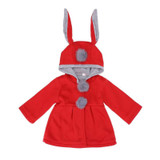 Pink Cute Rabbit Winter Baby Coat Hooded Bunny Newborn Girls Tops Jacket Kids Warm Outerwear Holiday Costume