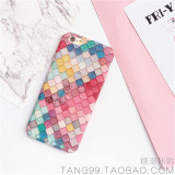 Pink Cute 3D Colorful Fish Scales Phone Cases For Apple iPhone 6 Case 6S Plus Hard Back Cover Coque For iPhone 6 7 6S Plus Shell