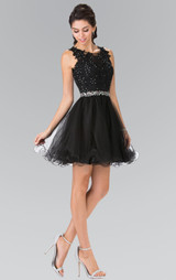 Pink black sheer tulle Cocktail Dresses Homecoming Dresses Beaded Prom Party Gowns Short mini high fashion cocktail dress 2017