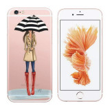 Phone Cases for iphone 6 6s Plus 6Plus 4 4s 5c 5 5s SE Soft Slim TPU Transparent Cartoon Modern Sexy Girls Pattern Case Cover