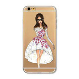 Phone Cases for iphone 6 6s Plus 6Plus 4 4s 5c 5 5s SE Soft Slim TPU Transparent Cartoon Modern Sexy Girls Pattern Case Cover