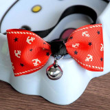 Fad Adjustable Puppy Kitten Dog Cat Pet Bow Tie With Bell Necktie Cute Collar
