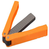 Factory Wholesale Double Sided Folded Pocket Sharpener Diamond Knife Sharpening Stone Outdoor  FG