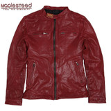 Factory Vegetable Tanned Sheepskin Leather Jacket Men Genuine Leather Jacket Slim Fit Soft Bomber Men's Leather Coat Autumn F082