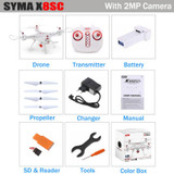 Factory Sales Syma X8SW X8SC RC Quadcopter RTF 2.4G 4CH 6-Axis Drone With Camera Headless Mode Helicopter Dorn