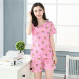 Factory sales 2017 Women Pajamas Set Thin Cartoon Summer Girlfriend Gift Indoor Cloth Home Suit Sleepwear Short Sleeve Pyjamas Factory sales 2017 Women Pajamas Set Thin Cartoon Summer Girlfriend Gift Indoor Cloth Home Suit Sleepwear Short Sleeve Pyjamas