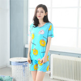 Factory sales 2017 Women Pajamas Set Thin Cartoon Summer Girlfriend Gift Indoor Cloth Home Suit Sleepwear Short Sleeve Pyjamas Factory sales 2017 Women Pajamas Set Thin Cartoon Summer Girlfriend Gift Indoor Cloth Home Suit Sleepwear Short Sleeve Pyjamas
