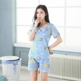 Factory sales 2017 Women Pajamas Set Thin Cartoon Summer Girlfriend Gift Indoor Cloth Home Suit Sleepwear Short Sleeve Pyjamas Factory sales 2017 Women Pajamas Set Thin Cartoon Summer Girlfriend Gift Indoor Cloth Home Suit Sleepwear Short Sleeve Pyjamas