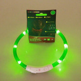Factory Price! Rechargeable USB LED Flashing Light Band Belt Safety Pet Dog Collar Hot