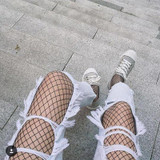 Factory Price Party Hollow out sexy pantyhose female Mesh black women tights stocking slim fishnet stockings club party hosiery