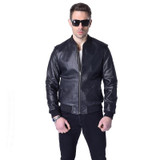 Factory Men Genuine Leather Jacket 100% Real Cowhide Sheepskin Black Short Men's Leather Coat Spring Autumn Male Jaqueta ZH052