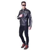 Factory Genuine Vegetable Tanned Sheepskin Quilted Leather Jacket Men Leather Jacket Soft Quilted Jacket Men Coat Winter ZH048