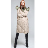 European Style Winter Jackets Women Down Coat 2016 New Women's Winter Coat Large Fur Collar Hooded Coats Female Long Parka Y292
