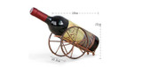 European style Metal Red wine rack Bronze Iron wheels Design Wine Holder Home Bar Decor Shelf display Beer whisky wine Bottles