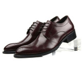 european style genuine full grain carved leather mens fashion qshoes business dress casual shoes men personalized shoe ym129-2