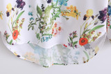 European Style 2017 Summer New Arrival Women Fashion Casual Floral Print V-neck Shirt, Female Long Sleeves Tops Chiffon Blouse