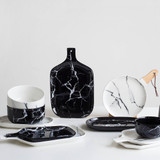 European Marble Tableware Ceramic Tableware Dish Face Plate Platter Bow Cutter Board