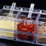 European Flavor Seasoning Jar Set 2017 Box Kitchen Condiment Box Spices Storage Box Seasoning Boxes 4pcs/Set Hot Sale