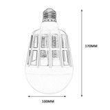 Electric Mosquito Killer Bulb UV Light Lighting Mosquito Control Dual-Purpose Lamp 3 Stage Switch Bulb LED Anti Mosquito Lamp