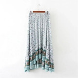 Elasticity waist Long Skirts Womens Boho Style Skirt Female Vintage Sexy Skirt 2017 New Spring Summer Beach Skirts