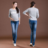 Elastic Waist Maternity Jeans Pants For Pregnancy Clothes For Pregnant Women Legging Autumn / Winter 2015 Maternity Plus Size Elastic Waist Maternity Jeans Pants For Pregnancy Clothes For Pregnant Women Legging Autumn / Winter 2015 Maternity Plus Size