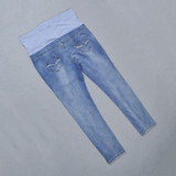 Elastic Waist 100% Cotton Maternity Jeans Pants For Pregnancy Clothes For Pregnant Women Legging Autumn Winter