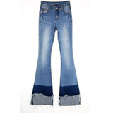 Elastic Ripped Women Flare Jeans Long Bell-Bottoms Jeans Stretching For Girls Trousers for women Jeans Large Size