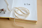 Elastic lace cotton lace accessories beige lace DIY decorative cloth curtain lace