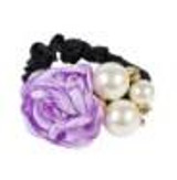 Elastic Hair Bands Women Satin Ribbon Rose Flower Jewelry Hairband Headband Ponytail Holder Hair Band Girls Hair Accessories