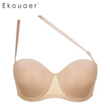 Ekouaer Underwear Women Bra Push Up Sexy Invisible Bras Detachable Strap Bra Many style Bra For Formal Dress For Wedding