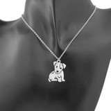 Cute Jack Russell Terrier Dog Pendant Necklace