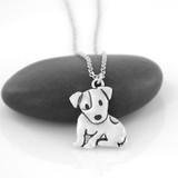 Cute Jack Russell Terrier Dog Pendant Necklace