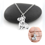 Cute Jack Russell Terrier Dog Pendant Necklace