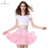 EKO&amp;LUX Free Shipping Womens Skirt Fluffy Chiffon Pettiskirts Tulle Skirts Girls Princess Party Skirt for Lady Adult Tutu Skirt