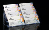 Eight cells Acrylic Name card Trays Box card holder box display rack exhibition company name card collection box