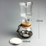 Stylish Water Drip Coffee Maker Reusable Filter Tools Glass Espresso Coffee Dripper Pot Ice Cold Brew Coffee