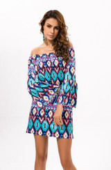 Off Shoulder Women Summer Beach Indian Dress Boho Sexy Bohemian Floral Vintage Dresses Sundress Vestidos Robe Plus Size Dashiki