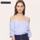 Off Shoulder Blouse Shirt Women Summer New Fashion Korean Style 2017 Sweet Slash Neck Tops Stripe Sexy Shirts Ladies Clothing Off Shoulder Blouse Shirt Women Summer New Fashion Korean Style 2017 Sweet Slash Neck Tops Stripe Sexy Shirts Ladies Clothing