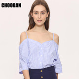 Off Shoulder Blouse Shirt Women Summer New Fashion Korean Style 2017 Sweet Slash Neck Tops Stripe Sexy Shirts Ladies Clothing Off Shoulder Blouse Shirt Women Summer New Fashion Korean Style 2017 Sweet Slash Neck Tops Stripe Sexy Shirts Ladies Clothing