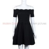 Off Shoulder Black Dress Women Summer 2016 New Fashion Short Sleeve Womens Sexy Dresses Party Night Club Dress Mini For Ladies