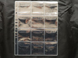 OEM 12 openings per page 6cm*6cm, 20pcs/lot Vinyl Coin Pages Plastic Page
