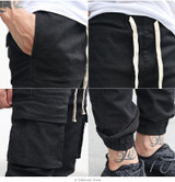 Odinokov brand 2017 elastic high quality street fashion slim high street ankle lenght  pants sweatpants jogger men pants
