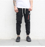 Odinokov brand 2017 elastic high quality street fashion slim high street ankle lenght  pants sweatpants jogger men pants