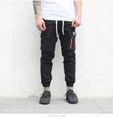 Odinokov brand 2017 elastic high quality street fashion slim high street ankle lenght  pants sweatpants jogger men pants