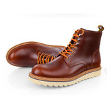Odescalchi New Mens Genuine Leather Ankle Boots Winter Spring British Men Boots Male Tooling Boots Outdoor High-top Men Shoes