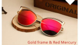 oculos de sol 2017 ladies.Fashion Retro vintage cat eye sunglasses mirror female. Luxury brand designer sun glasses for women