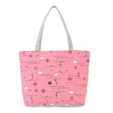 Ocean Wind Canvas Handbag Preppy School Bag for Girls Women's Handbags Cute Bags