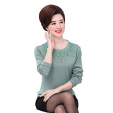 O Neck Leaf Sweater Women 2017 New autumn Casual Long Sleeve Plus Size Women Pull Femme Pullover Sweaters Knitwear Tops LU353
